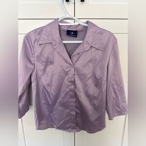 Chic Lavender Button-Down Shirt